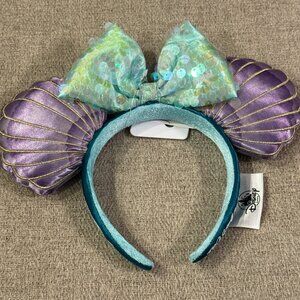 DISNEY ARIEL LITTLE MERMAID MICKEY EARS NWT